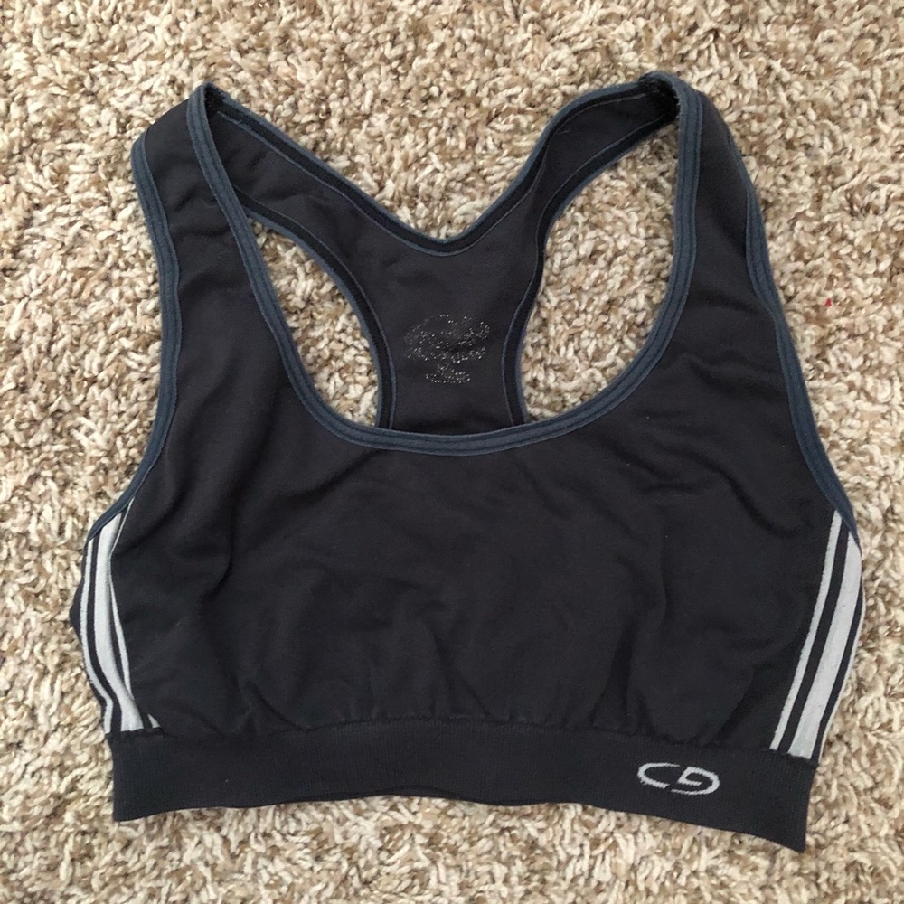 Champion racing stripes sports bra